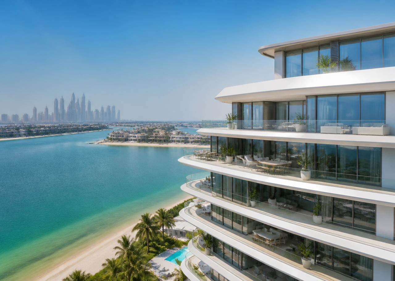 Waterfront properties on Palm Jumeirah